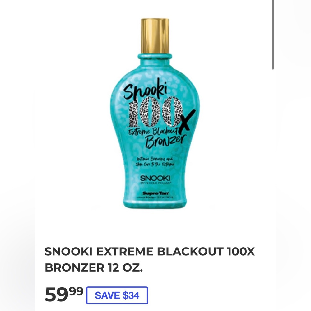 Snooki 100x Tanning lotion